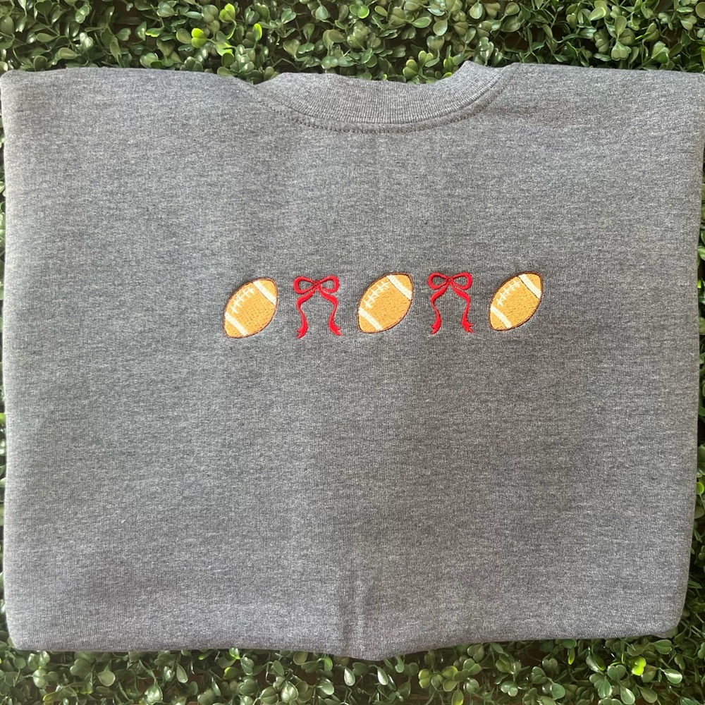 Football Embroidered sweatshirt
